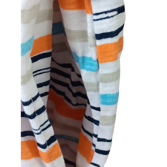 iCantoo Striped V-Neck T-Shirt Dress Women’s L Multicolor Lightweight Hem USA - Picture 7 of 15